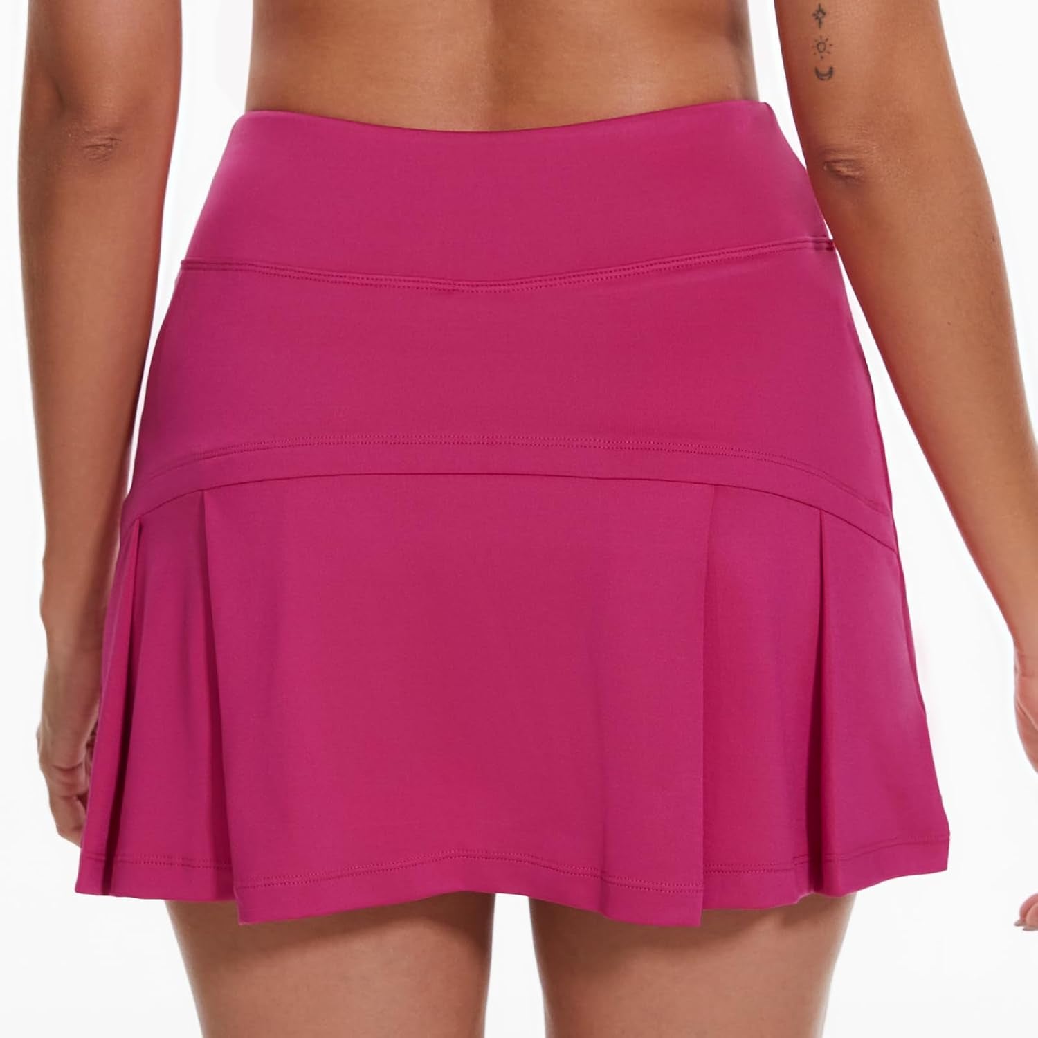 Women'S Active Tennis Golf Skort Pleated Athletic Sports Running Skirt with Pockets and Shorts